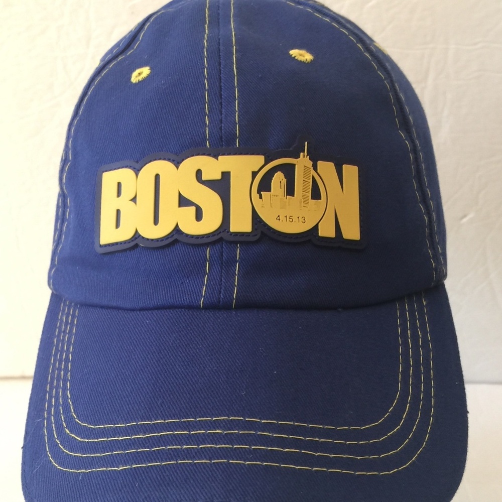 Blue Boston Strong Patch Baseball Cap Hat NWT